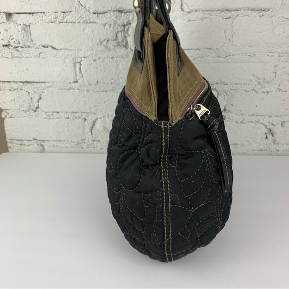 Fossil Quilted Floral Canvas Key Per Shoulder Purse - Picture 8 of 15